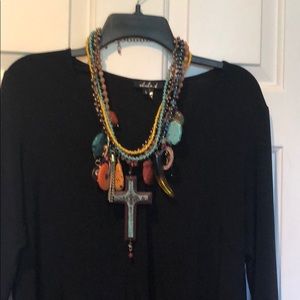 Trespassing statement necklace